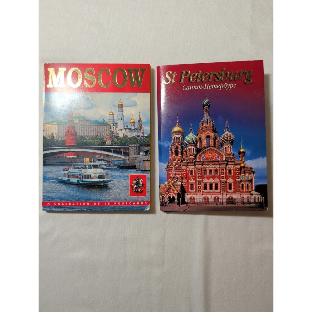 Moscow (14 Postcards) & St Petersburg (16 Postcards) Russia Souvenir Postcards